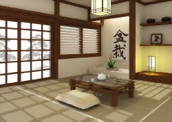 Einrichtungsidee im klassisch japanischen oder modern, zeitlosen Stil 