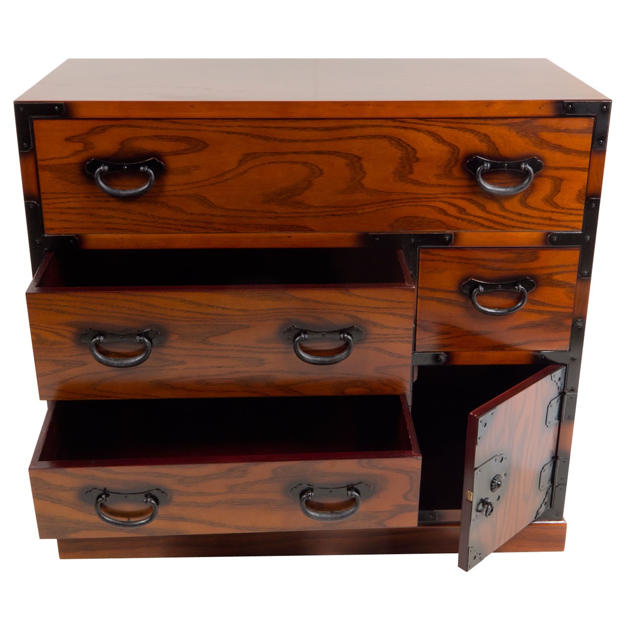 Kommode mit fünf Schubladen hell-Japanshop, japanische Einrichtung