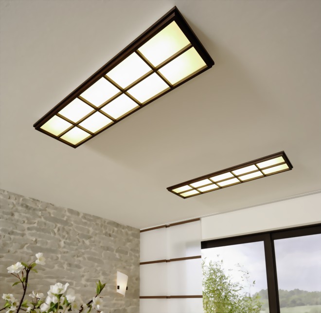 Deckenleuchten-Japanshop, japanische Einrichtung, Shoji, Futon