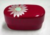 Bild von Lunchbox "Flowergarden", rot, 15x7x8 cm