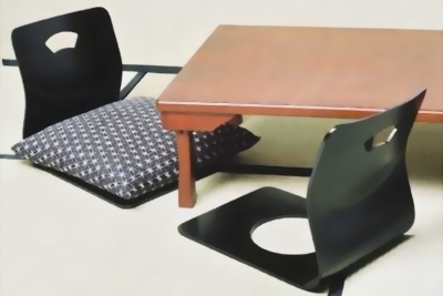 Boden Stuhl Japan Zimmer Zaisu Zen Sitzen Holz Tatami Möbel 