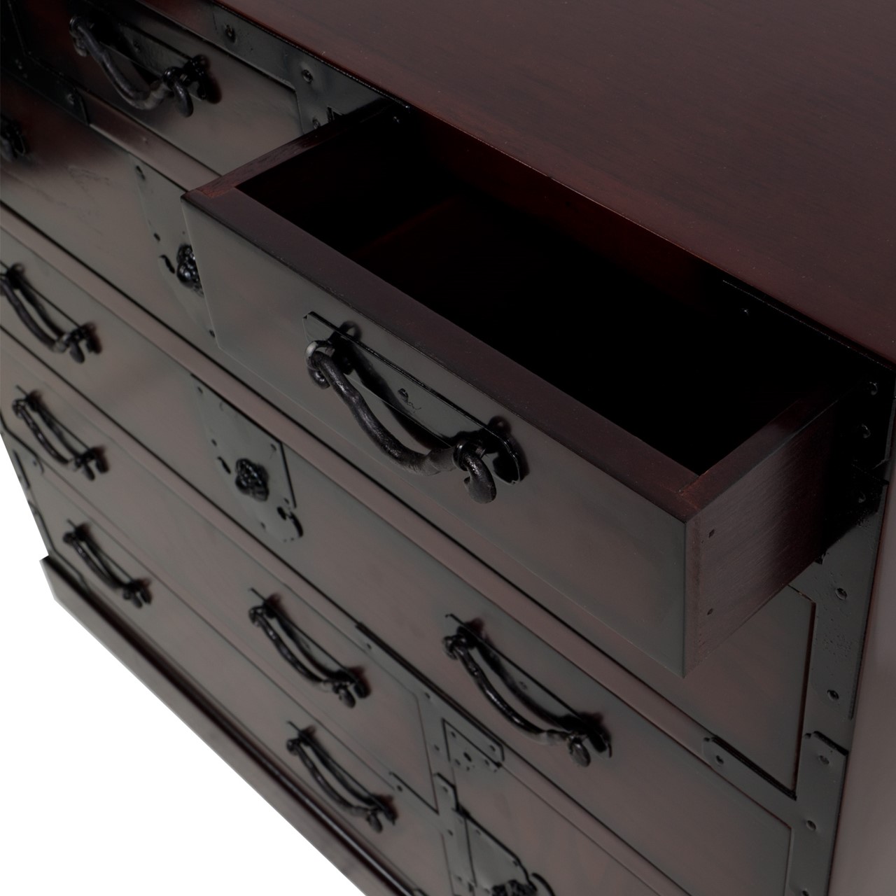 Truhe mit Schubkästen Dunkel-Japanshop, japanische Einrichtung, Shoji